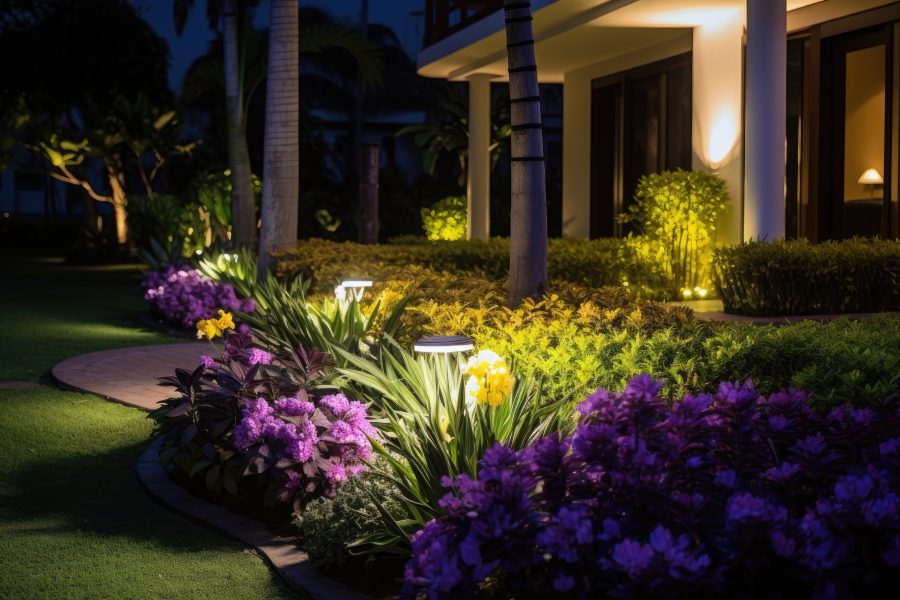 outdoor lighting installation